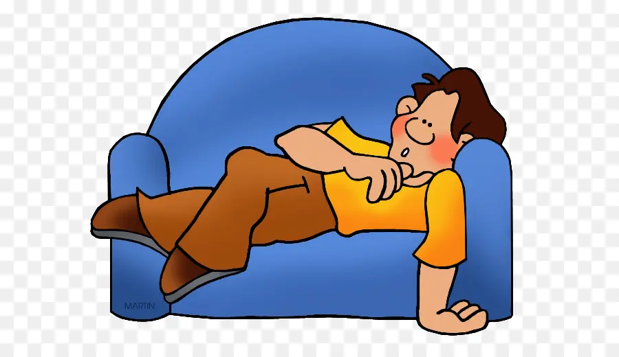 Homem No Sofá，Relaxante PNG