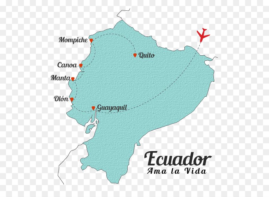 Equador，Mapa PNG