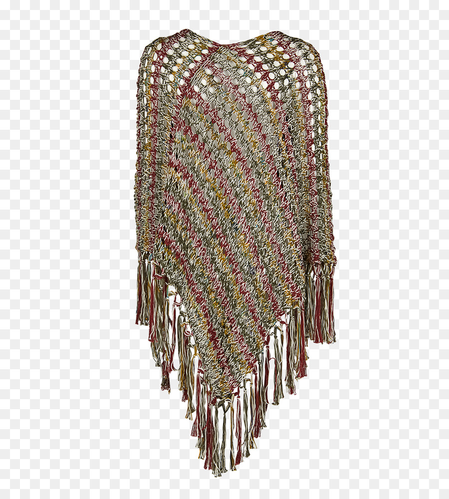 Poncho De Crochê，Colorido PNG