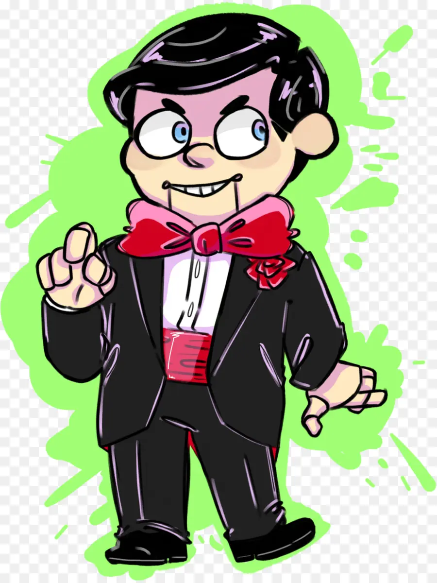 Personagem De Desenho Animado，Terno PNG