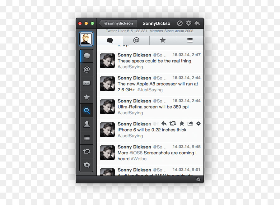 Tweetbot，Macos PNG