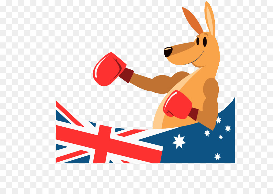 Canguru Boxe，Bandeira PNG