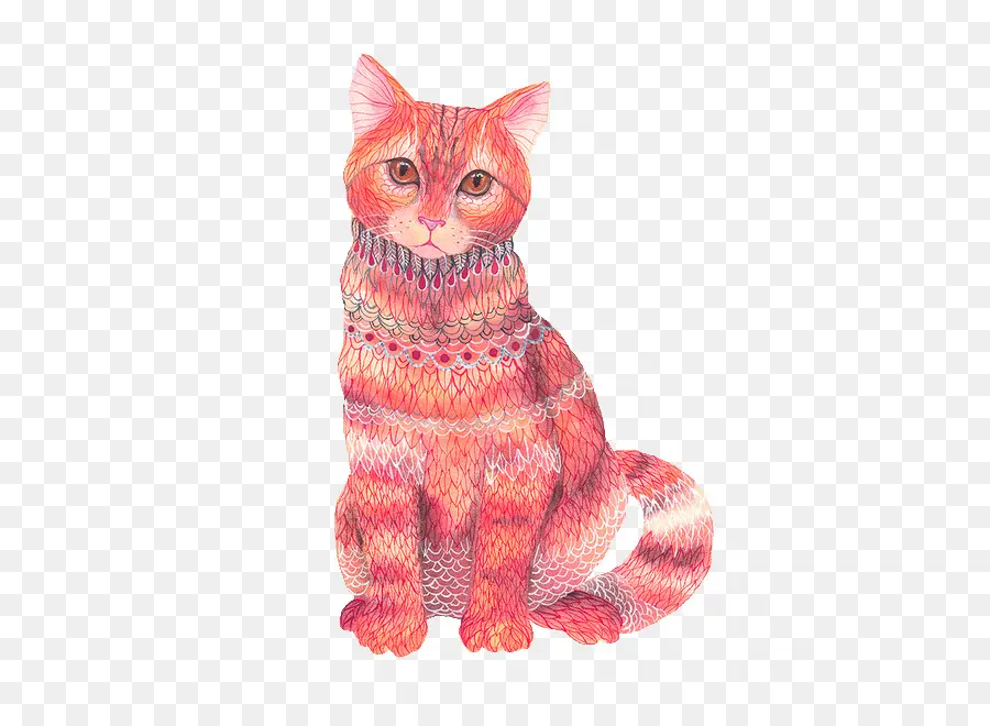 Gato Ilustrado，Gato PNG