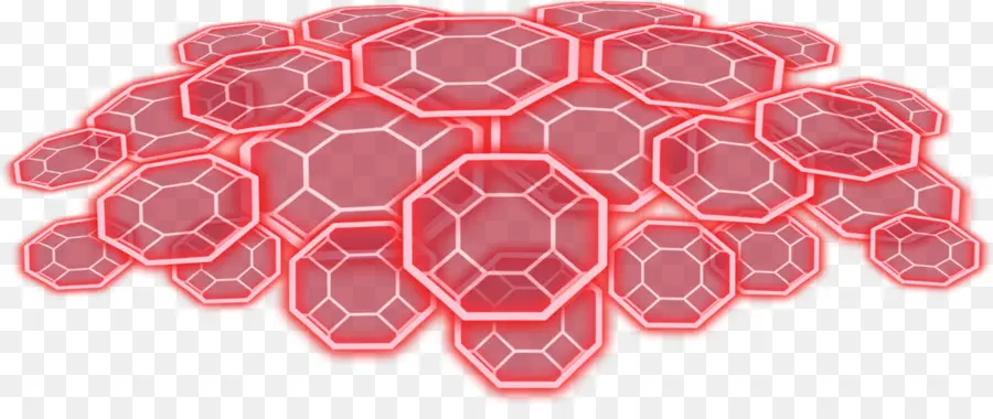 Hexágonos，Vermelho PNG