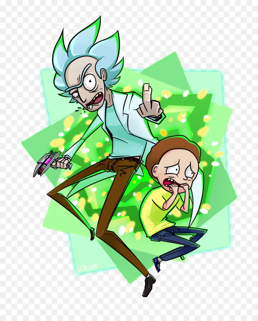 Personagens Animados，Rick PNG