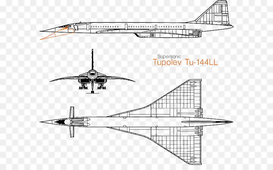 Tupolev Tu 144ll，Supersônico PNG