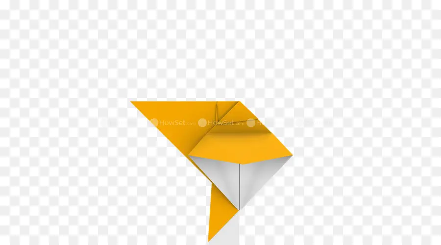 Origami Amarelo，Papel PNG