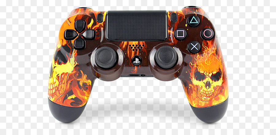 Controlador De Caveira Flamejante，Playstation PNG