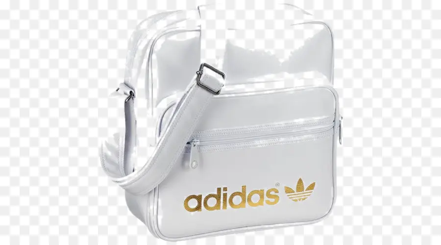 Bolsa Adidas，Branco PNG