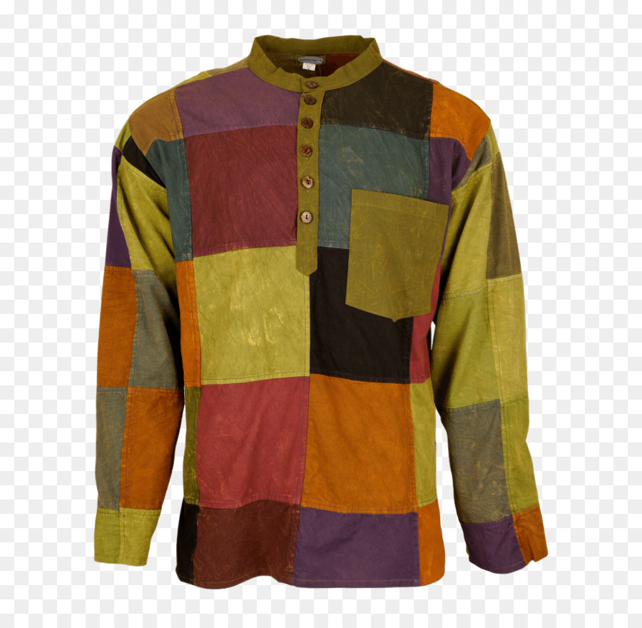 Camisa Patchwork Colorida，Moda PNG