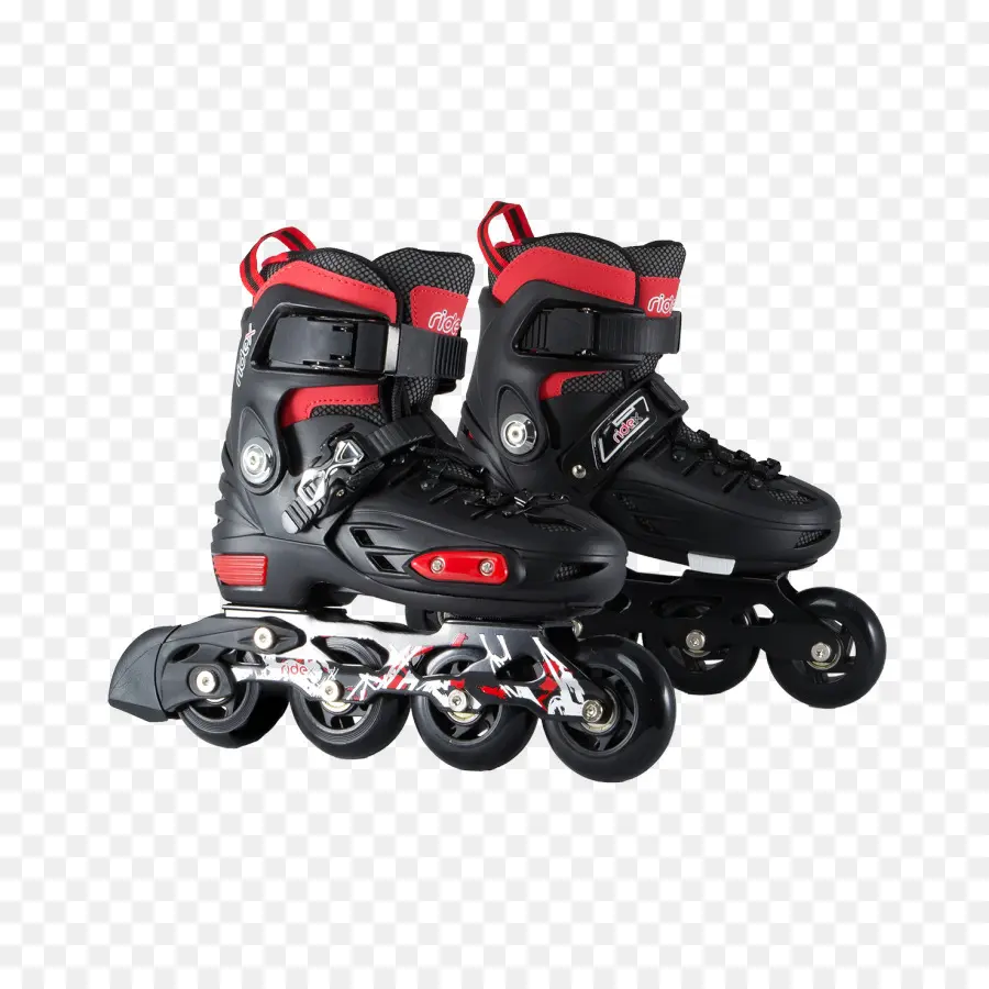 Patins Pretos E Vermelhos，Patins Em Linha PNG