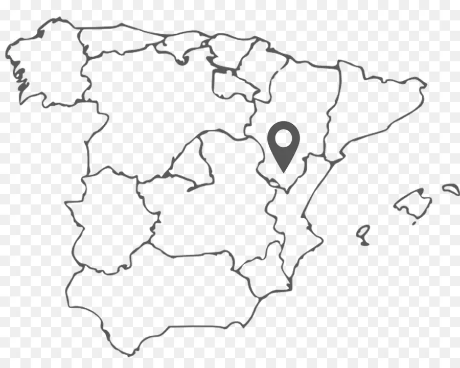 Espanha，Mapa Em Branco PNG