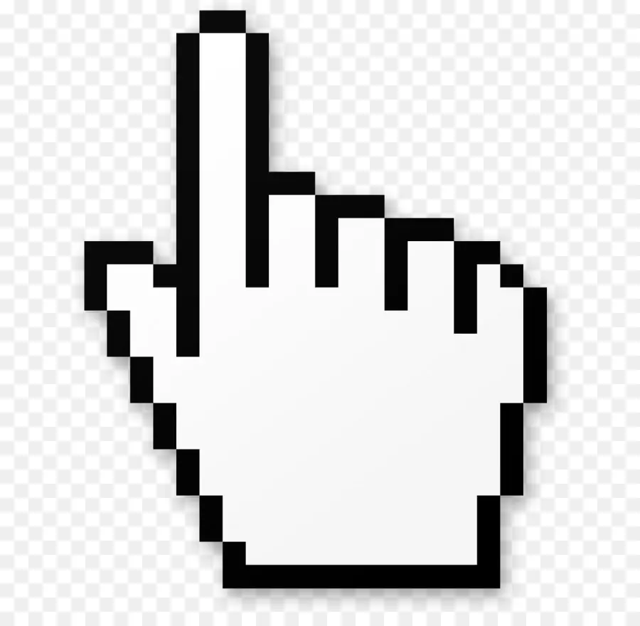 Cursor De Mão Pixelado，Ponteiro PNG