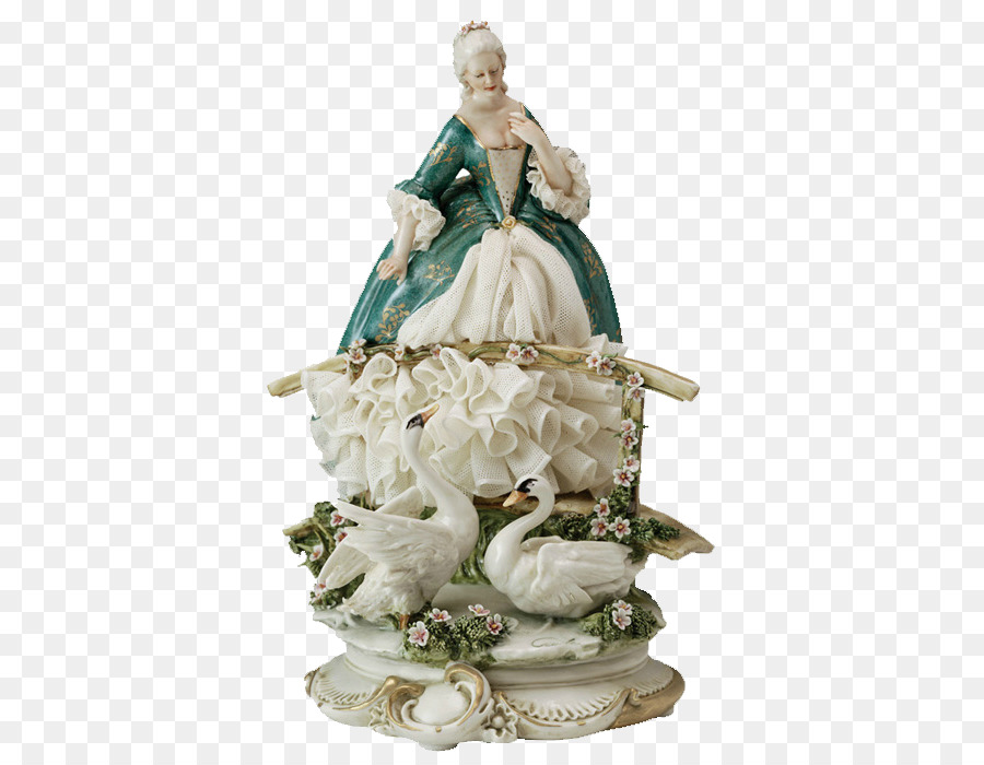 Estatueta De Porcelana，Cisne PNG