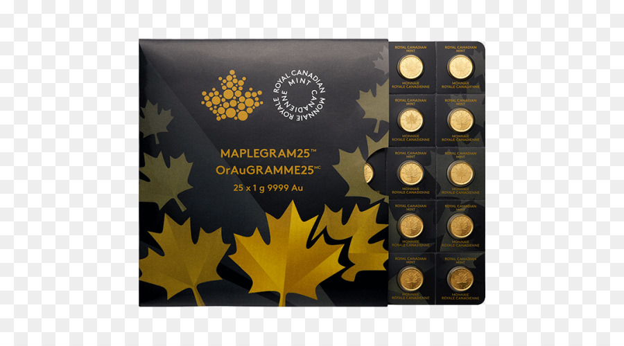 Canadense Maple Leaf De Ouro，Moeda Bullion PNG