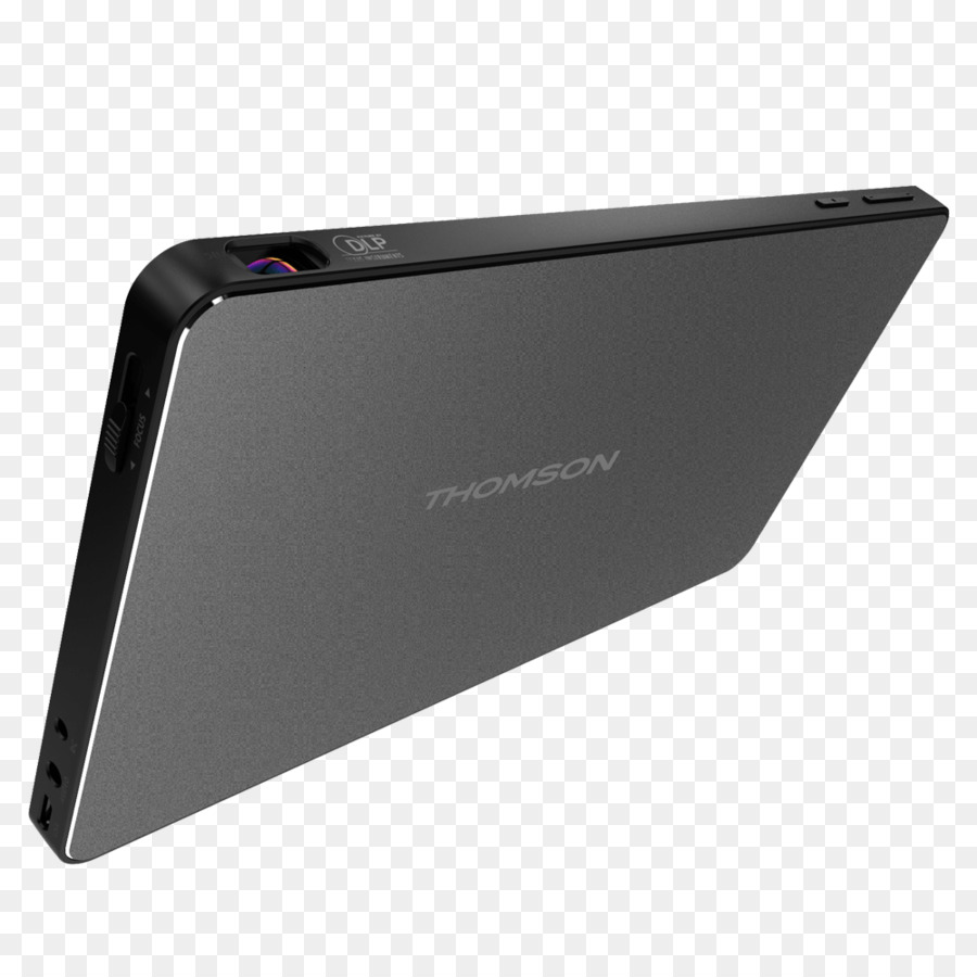 Smartphone，Tablet Thomson Thvid716 7 Com Projetor Preto PNG