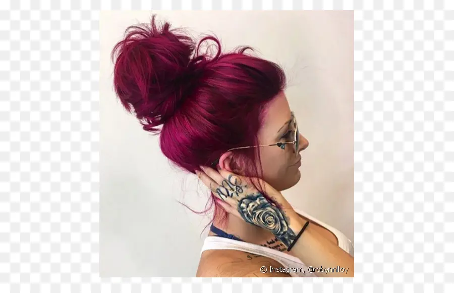 Mulher Com Cabelo Ruivo，Penteado PNG