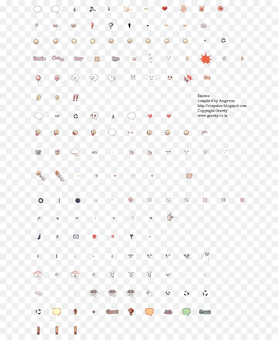 Emoticons，Rostos PNG