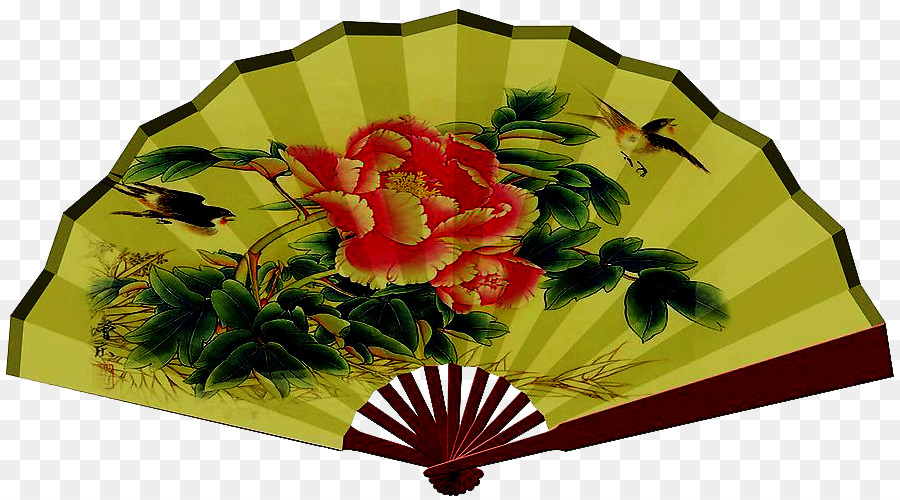 Leque Decorativo，Flor PNG