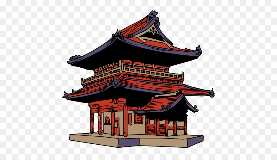 Baixe Lindo Templo Japonês Cercado pela Natureza PNG - Creative Fabrica