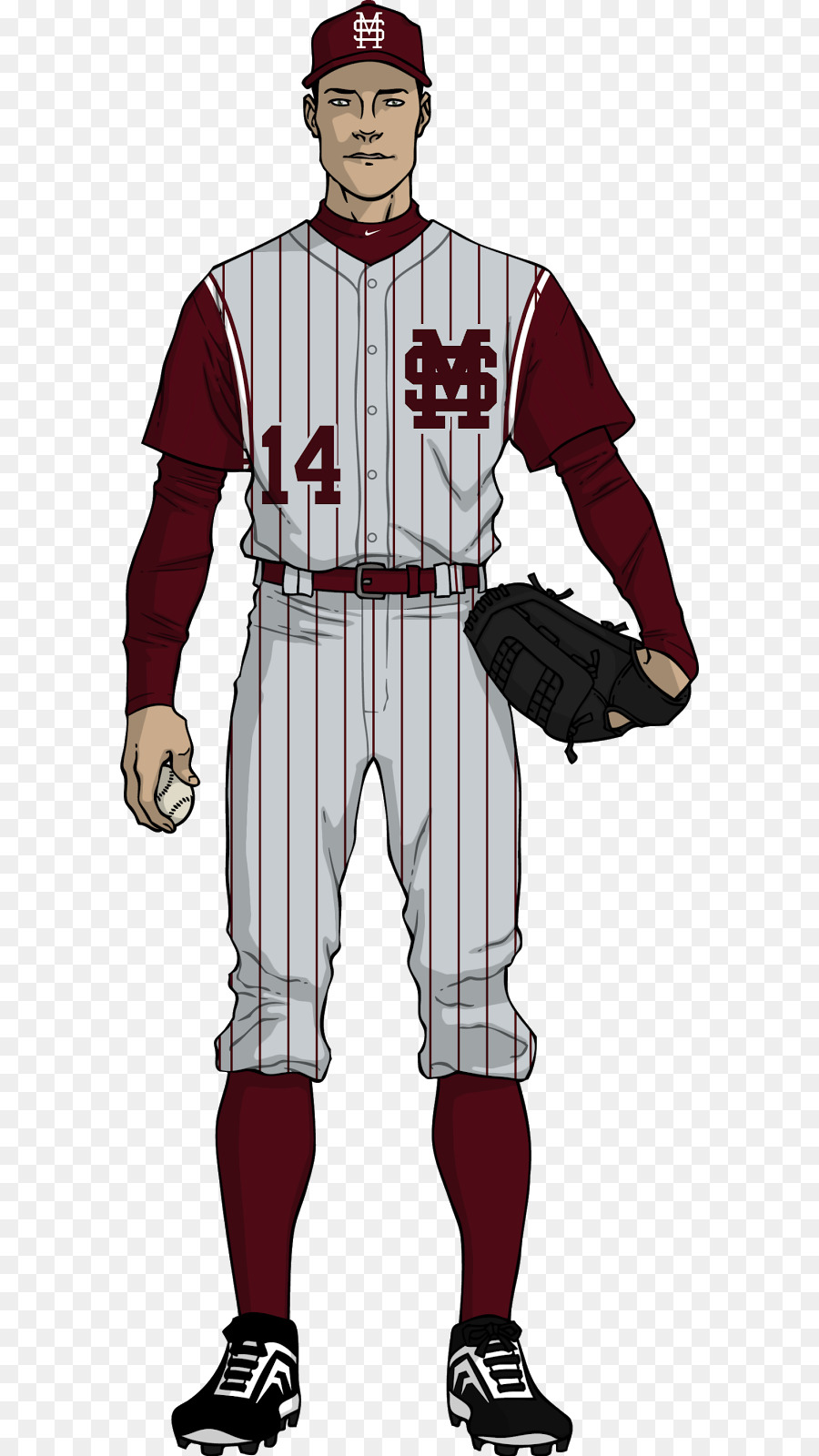 Beisebol Uniforme，Ole Miss Rebeldes De Futebol PNG