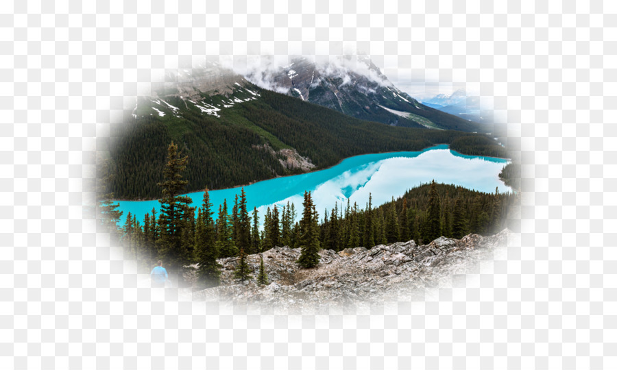 Peyto Lake，Montagem Do Cenário PNG