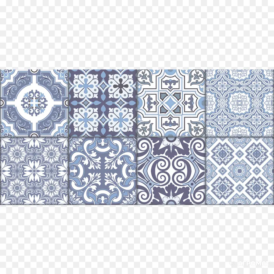 Azulejos Estampados Azuis，Cerâmica PNG