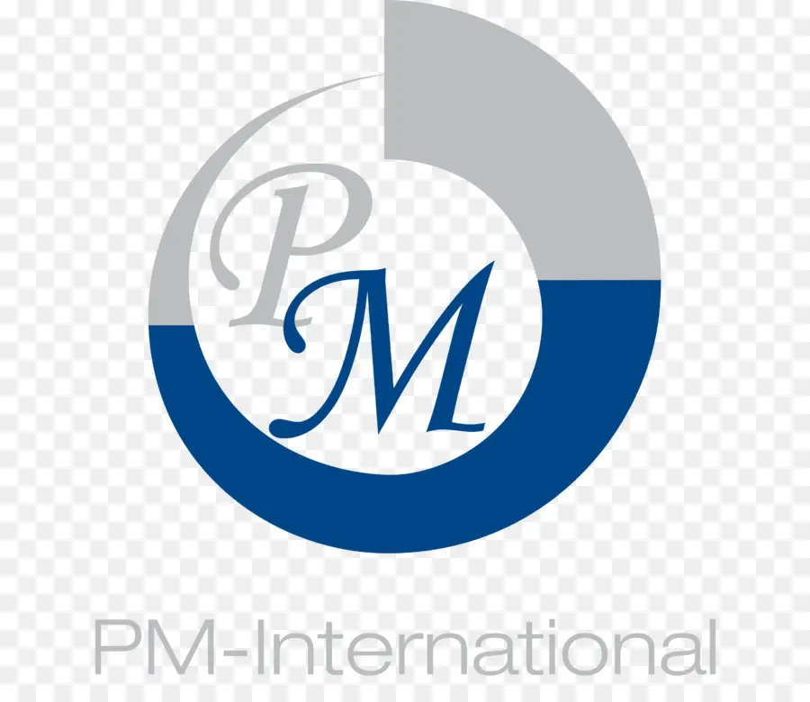 Logotipo Pm Internacional，Azul PNG