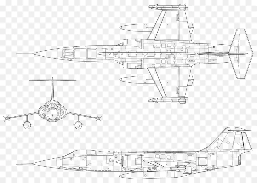 Lockheed F104 Starfighter，F104g PNG