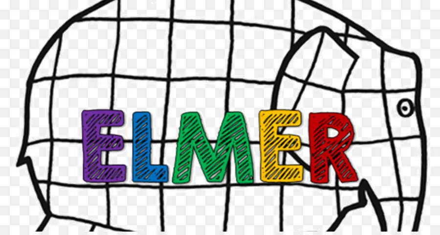 Elmer Logo，Colorido PNG