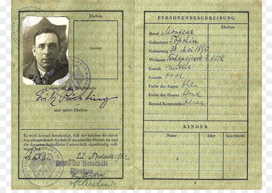 Passaporte，Identificação PNG