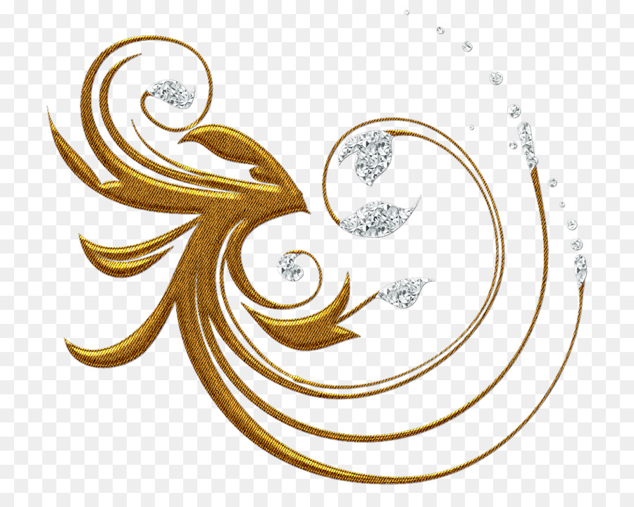 Ornamento Dourado，Ornamento PNG