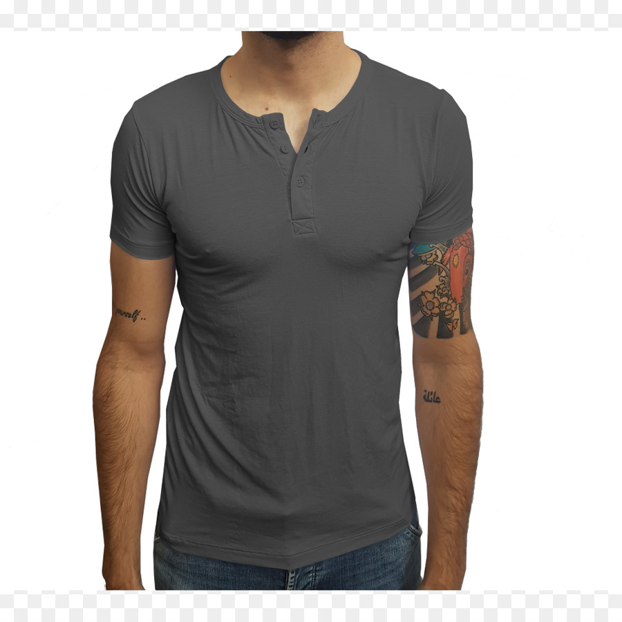 Tshirt，Camisa Henley PNG