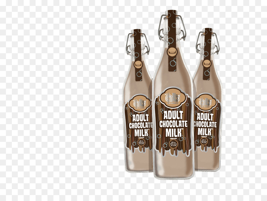 Garrafa De Cerveja，Leite Com Chocolate PNG