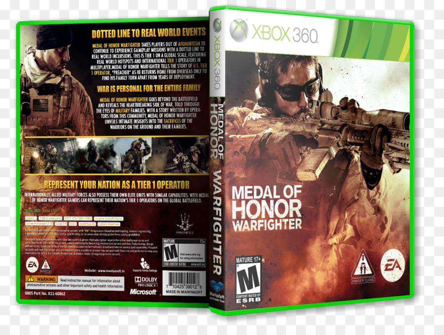 Xbox 360，Medal Of Honor Warfighter PNG