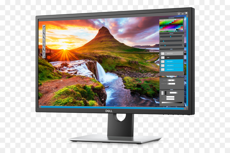 A Dell，A Dell U2518d 25 Ultrasharp Monitor Preto Pc Computador Led Hd PNG