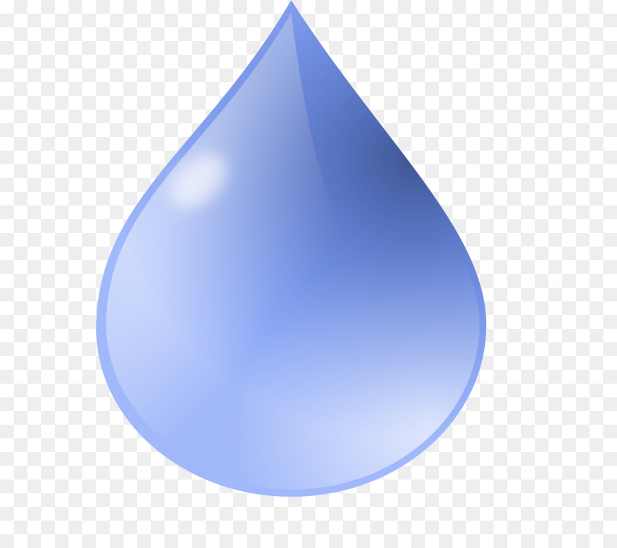 Gota De água Azul，Água PNG