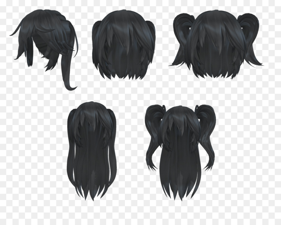 Estilos De Cabelo Preto，Peruca PNG