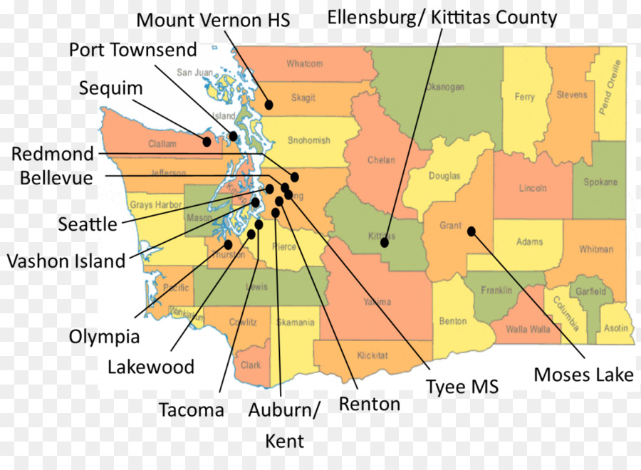 Seattletacoma Aeroporto Internacional，Mapa PNG