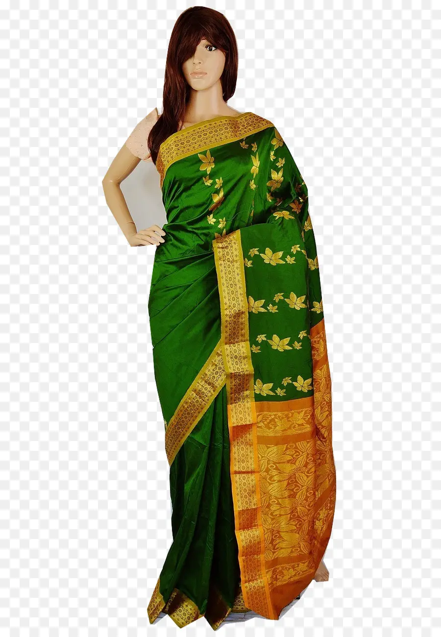 Saree Verde，Saree PNG