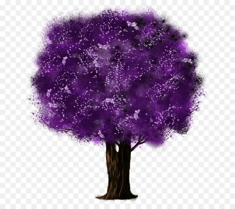 Árvore Roxa，Roxo PNG