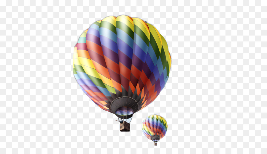 Balão De Ar Quente Colorido，Céu PNG