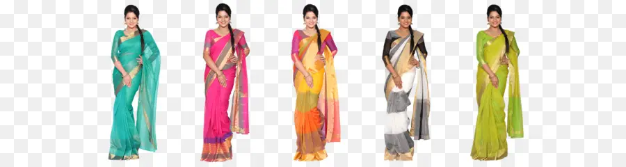 Mulheres Em Sarees，Saris PNG