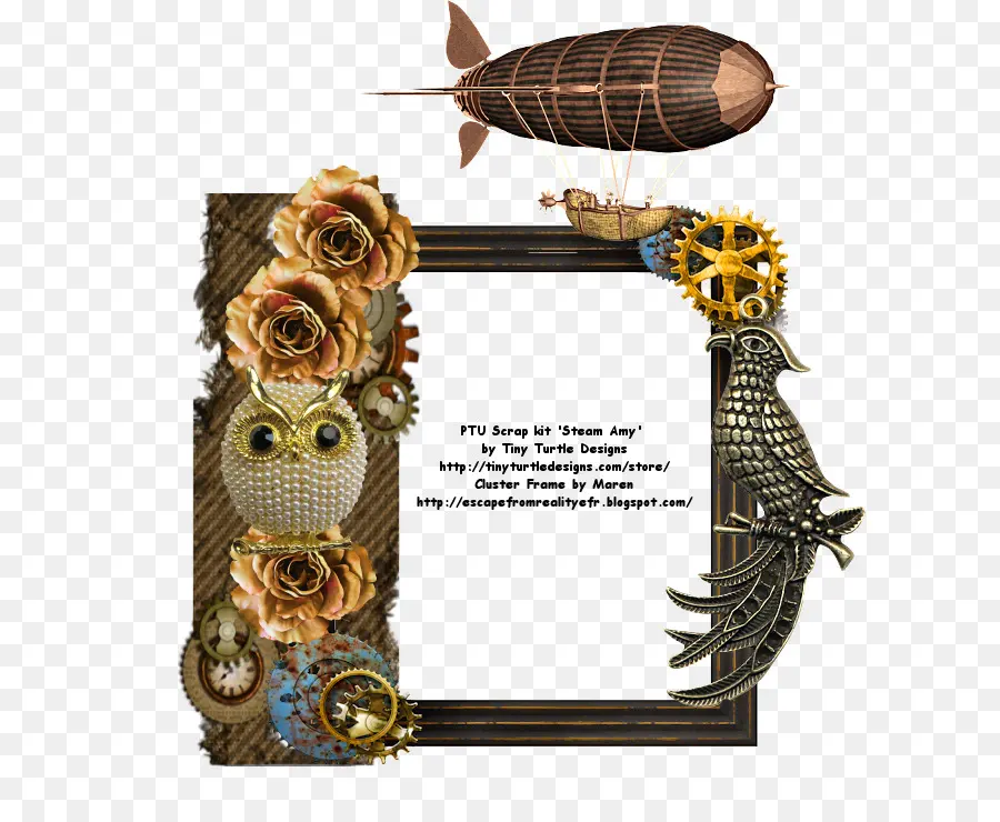 Moldura Steampunk，Decorativo PNG