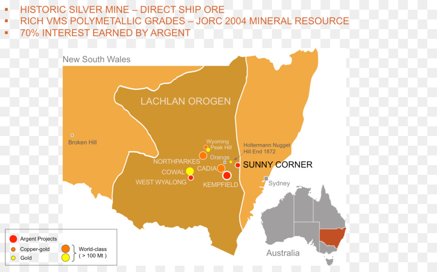 Nova Gales Do Sul，Argent Minerais PNG