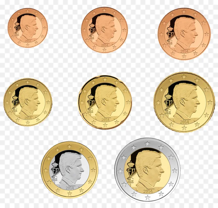 Moedas De Euro，Moeda PNG