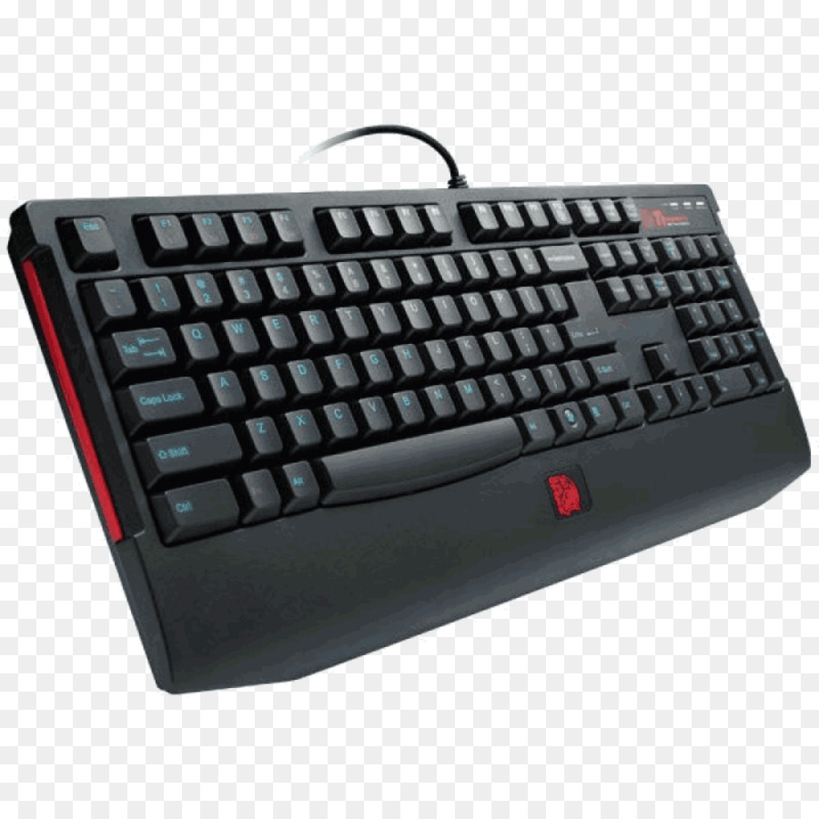 Teclado Preto，Luz De Fundo Vermelha PNG