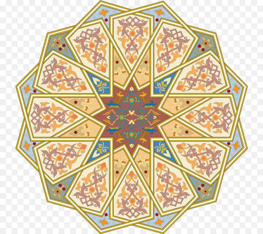 Islâmica Padrões Geométricos，A Arquitetura Islâmica PNG