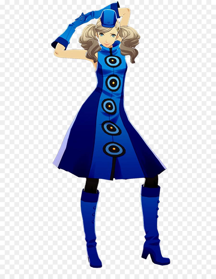 Personagem De Anime，Azul PNG