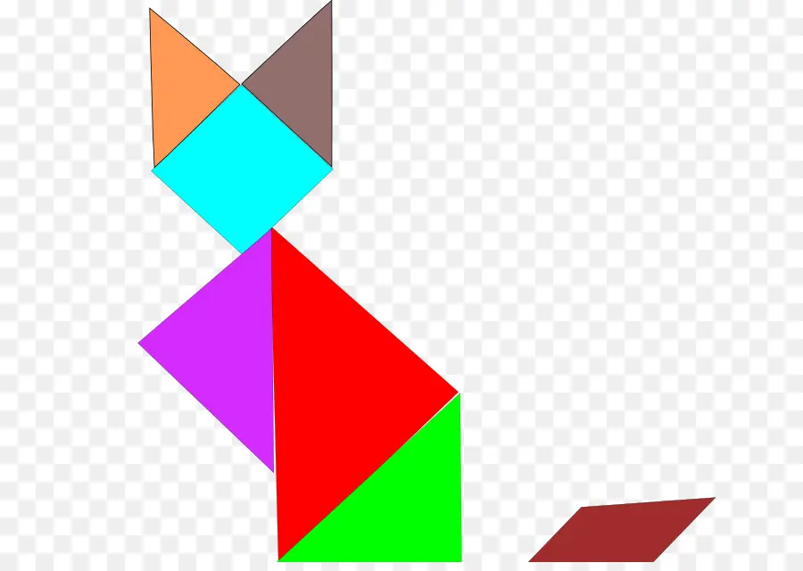 Tangram，Colorido PNG